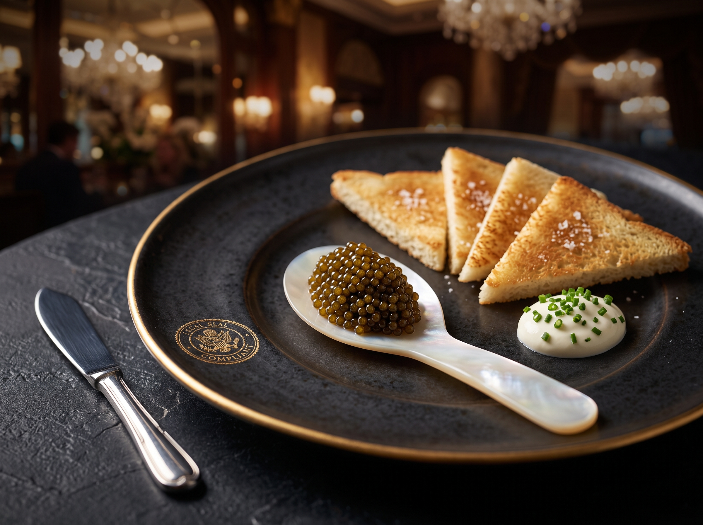 Statutory Caviar & Toast Point Specimen