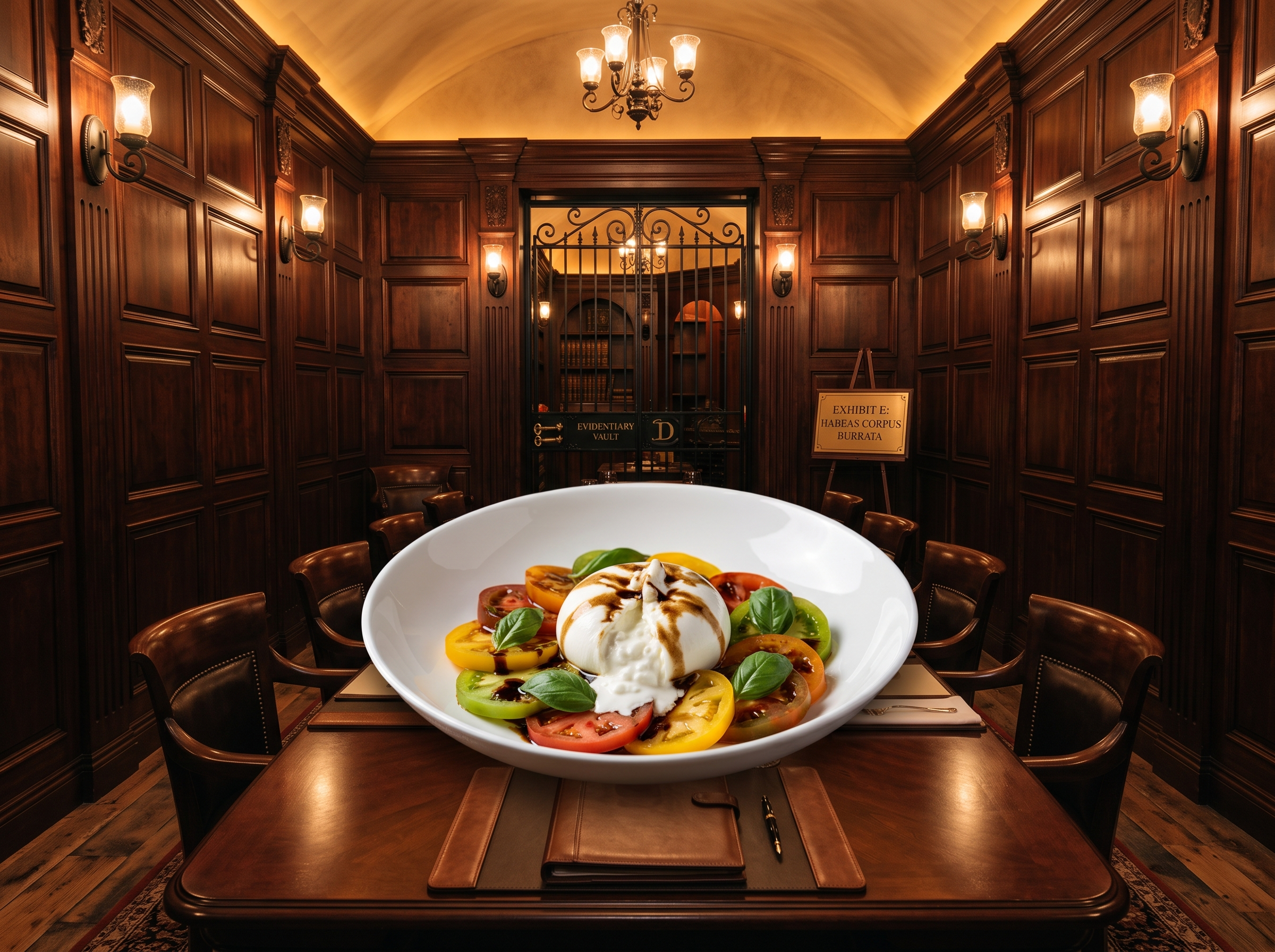 Exhibit E: Habeas Corpus Heirloom Burrata Salad