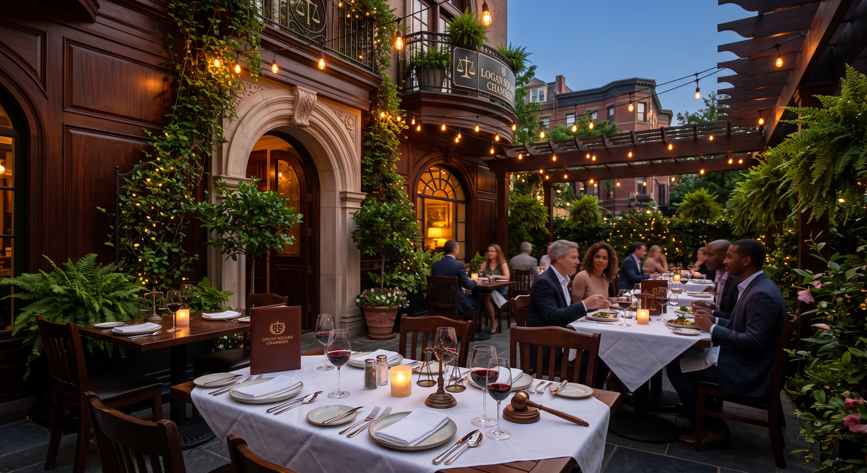 Logan Square Chambers Outdoor Terrace Dining
